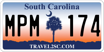SC license plate MPM174