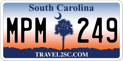 SC license plate MPM249