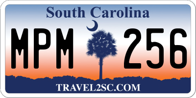 SC license plate MPM256