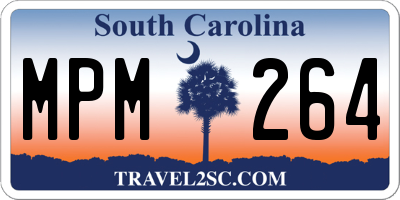 SC license plate MPM264