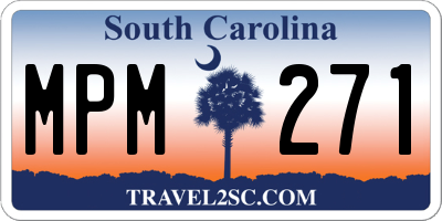 SC license plate MPM271