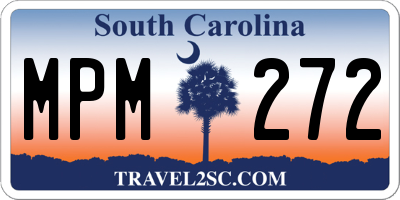 SC license plate MPM272