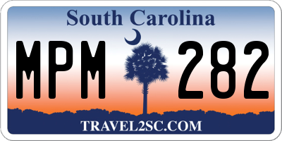 SC license plate MPM282