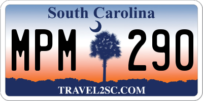 SC license plate MPM290