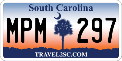 SC license plate MPM297
