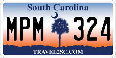 SC license plate MPM324