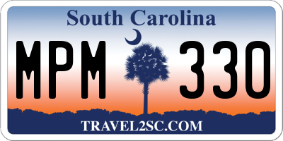 SC license plate MPM330