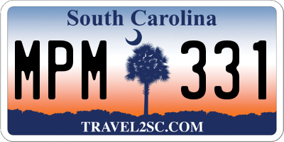 SC license plate MPM331