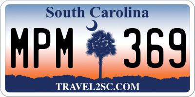 SC license plate MPM369