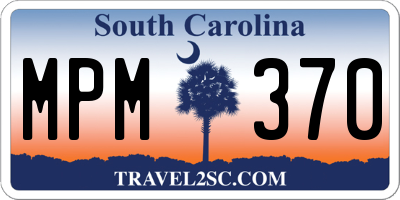 SC license plate MPM370