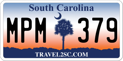 SC license plate MPM379