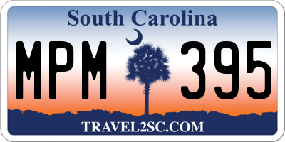 SC license plate MPM395