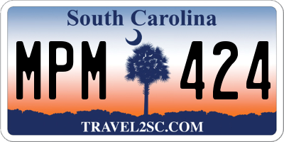 SC license plate MPM424