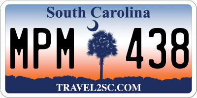 SC license plate MPM438