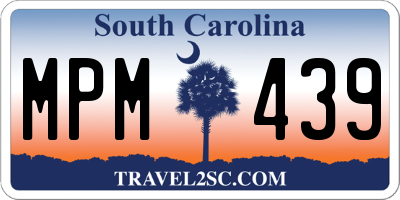 SC license plate MPM439