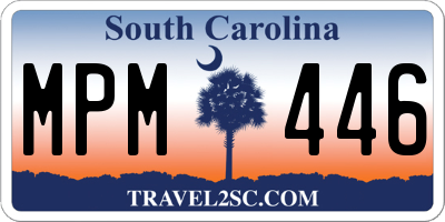 SC license plate MPM446