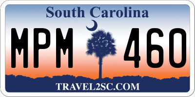 SC license plate MPM460