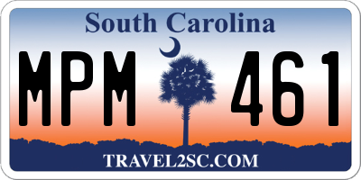 SC license plate MPM461