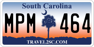 SC license plate MPM464