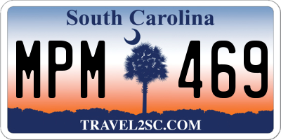 SC license plate MPM469