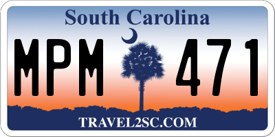SC license plate MPM471