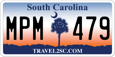 SC license plate MPM479