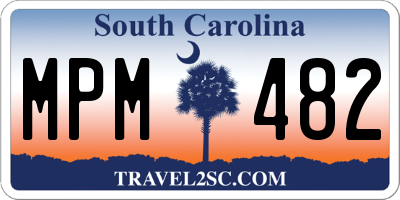 SC license plate MPM482