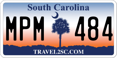 SC license plate MPM484