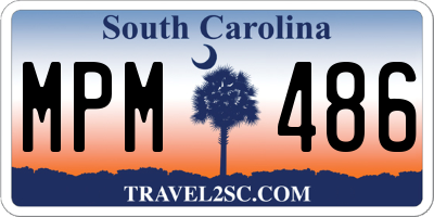 SC license plate MPM486