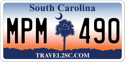 SC license plate MPM490