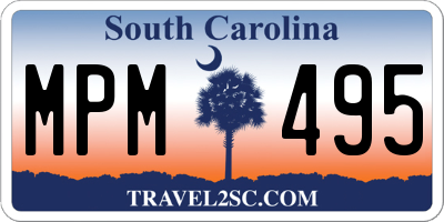 SC license plate MPM495