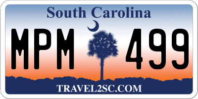 SC license plate MPM499