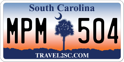SC license plate MPM504