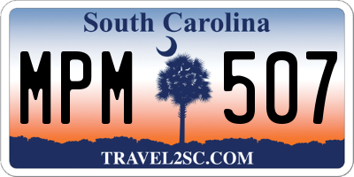 SC license plate MPM507