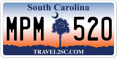 SC license plate MPM520