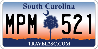 SC license plate MPM521