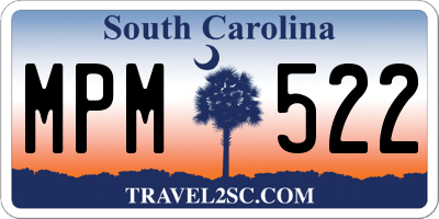 SC license plate MPM522