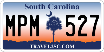 SC license plate MPM527
