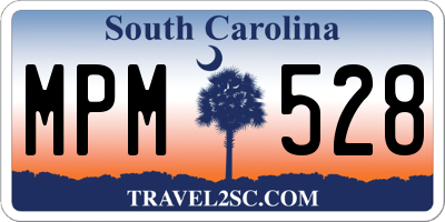 SC license plate MPM528