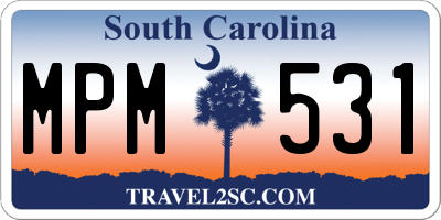 SC license plate MPM531