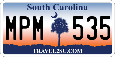 SC license plate MPM535
