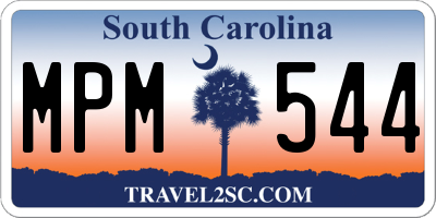 SC license plate MPM544