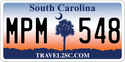 SC license plate MPM548