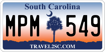 SC license plate MPM549