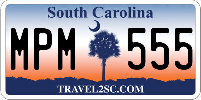 SC license plate MPM555