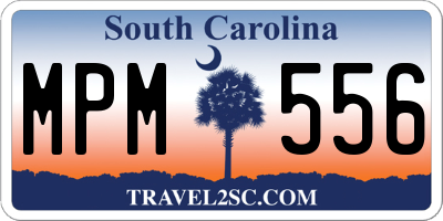 SC license plate MPM556