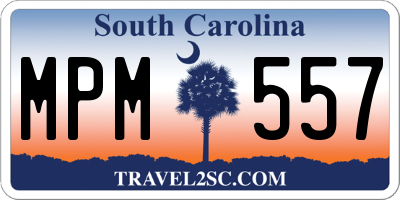SC license plate MPM557