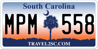 SC license plate MPM558