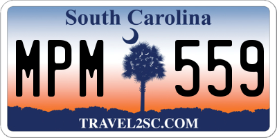 SC license plate MPM559