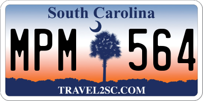 SC license plate MPM564